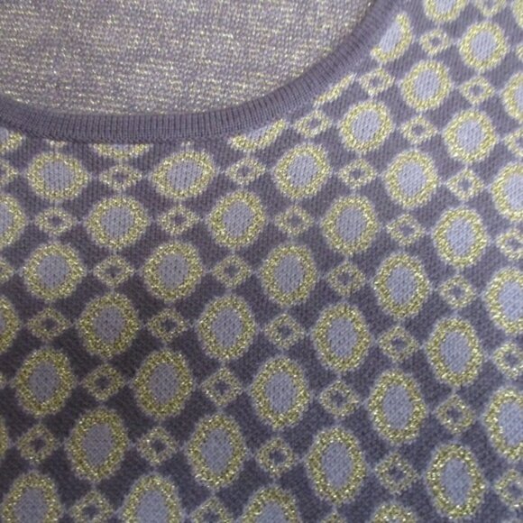 BODEN Purple/Silver Glamorous Knitted Dress US 16L - Picture 6 of 6